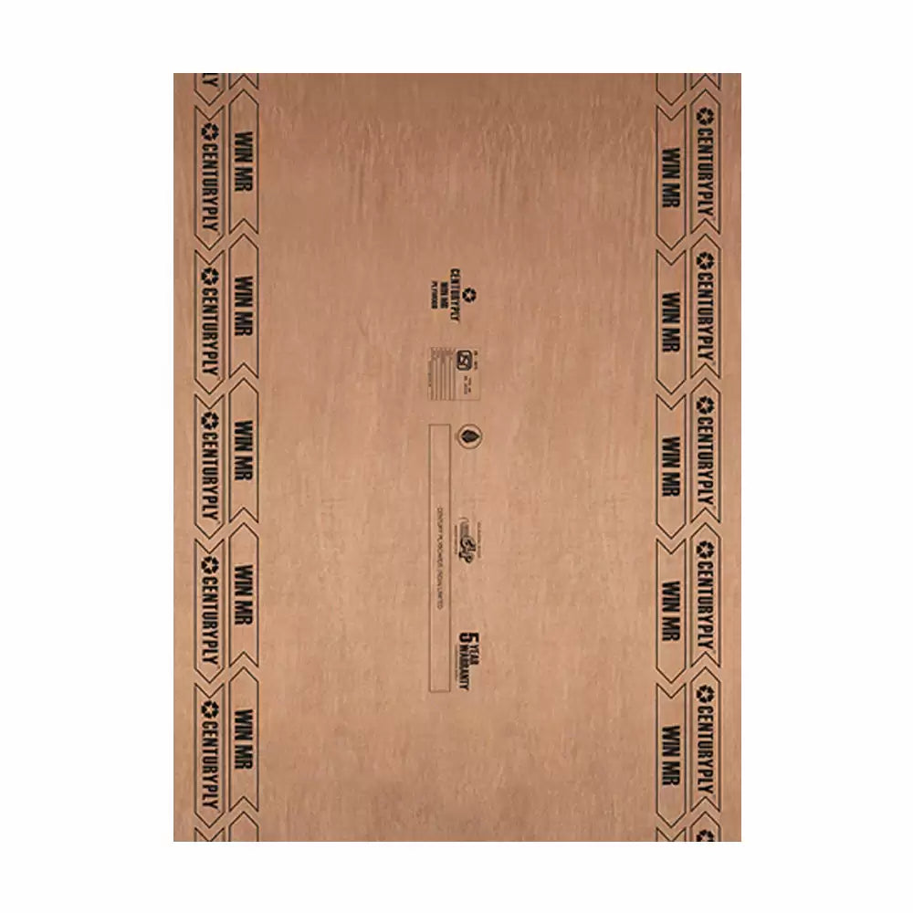 CenturyPly WIN MR Water Resistant Plain BWR Plywood (8 L x 4 W) Feet - (Gurjan)