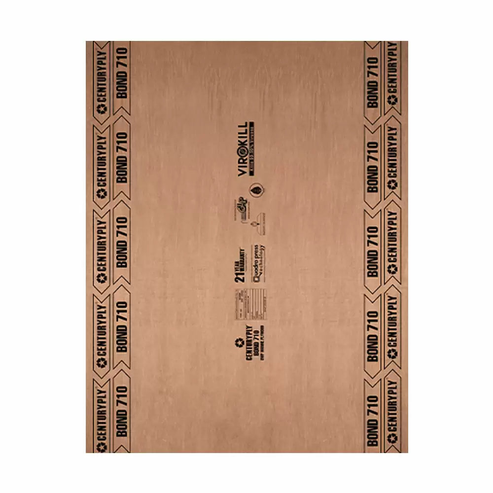 CenturyPly Bond 710 Boiling Waterproof Plain BWP Plywood (8 L x 4 W) Feet - (Gurjan)